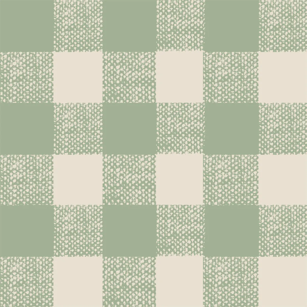 Winter Sage Gingham Wallpaper