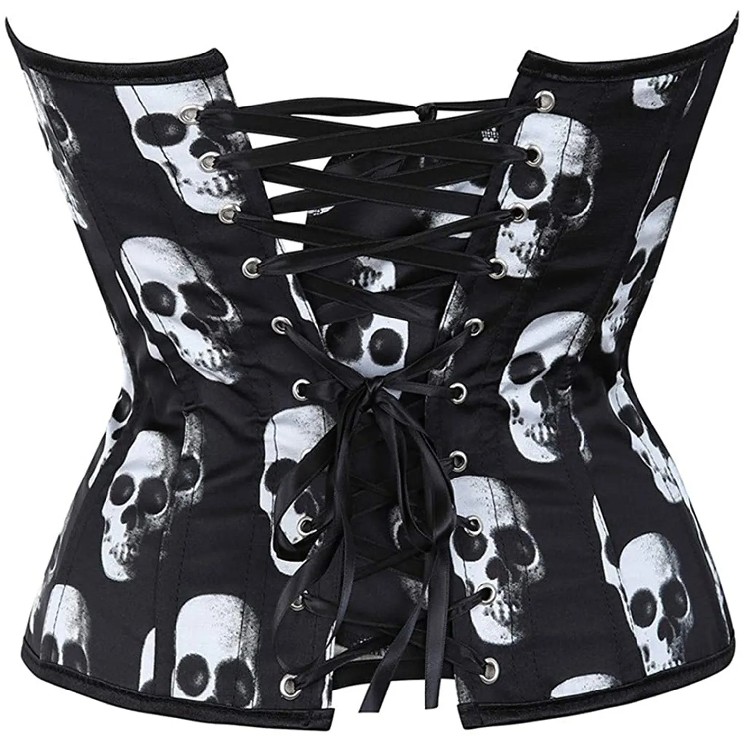 Women's Fashion Simple Skull Printed corset Shapewear