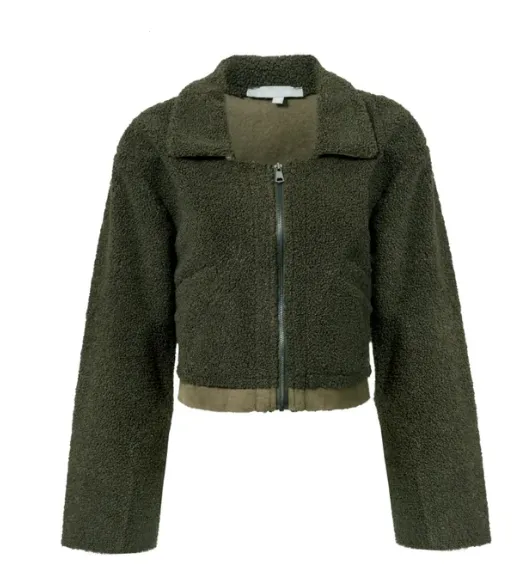 Women's Winter Warm Short Jacket With Zipper